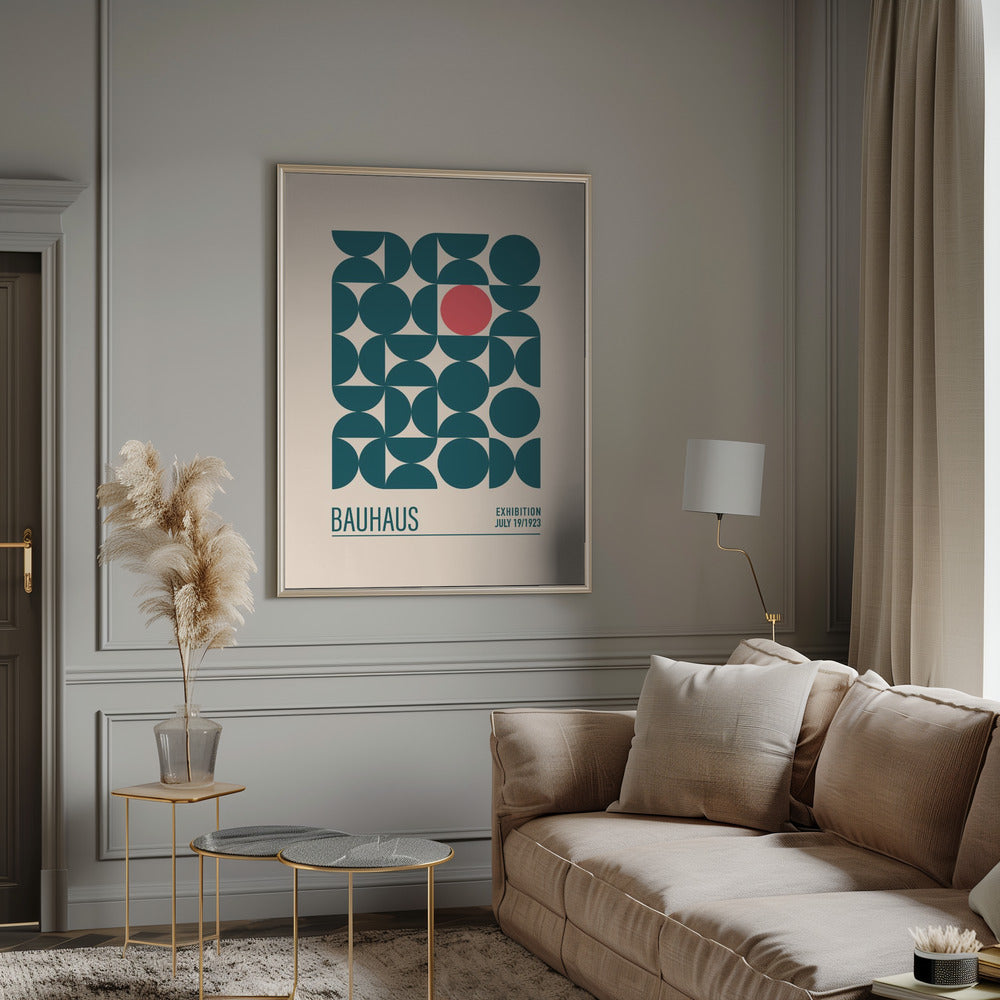Bauhaus Mavi Kureler Poster